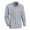 British Royal Mail Surplus Long Sleeve Shirts, 3 Pack, Used, Blue