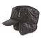 Italian Forestry Department Surplus Nylon Fleece Winter Cap, New, Navy