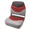 Wise Classic Mid Back Fishing Seat, Marble/ Dark Red/ Charcoal