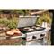 Flat top with 467 sq. in. cooking surface