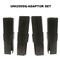 Blantex Set of 4 Bunk Bed Adaptors for UNI200SQ Beds, Black