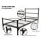 Blantex MIL125SQ U.S. Military Bunk Bed, 1.25″ Square Posts