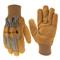 Carhartt Synthetic Suede Knit Cuff Work Gloves, Brown