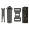 Multi-mount sheath attaches vertically or horizontally to belt or backpack