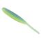Yamamoto 3" Shad Shape Worms, 10 Pack, Chartreuse Electric Blue