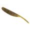 Yamamoto 3" Shad Shape Worms, 10 Pack, Green Pumpkin Green Purple Flake