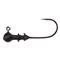 Great Lakes Finesse Stealth Ball Jigs, 3 Pack, Matte Black