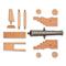 Mini Old Ironsides Kit requires assembly and finishing. All other cannons are shipped assembled, ready to load and fire. 