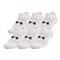 Under Armour Unisex Cotton Training No Show Socks, 6 Pairs, White