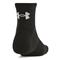 Under Armour Unisex Cotton Training Quarter Socks, 6 Pair, Black