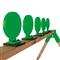 Throom 6” Round BOUNCEBACK Series Target Set, (6) 6" Targets & Bases