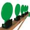 Throom 6″ Round KNOCKDOWN Full Target Set, (6) 6" Round Targets, (6) Secure Pivot Bases & (2) Alpha