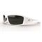 Edge Eyewear Tactical Brazeau Shooting Glasses, White Frame/Smoke Lenses, White