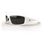 Edge Eyewear Tactical Brazeau Shooting Glasses, Polarized Smoke, White