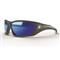 Edge Eyewear Tactical Robson Shooting Glasses, Polarized Aqua Precision Blue Mirror, Black