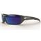 Edge Eyewear Tactical Reclus Polarized Aqua Precision Blue Mirror Shooting Glasses, Black