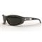 Edge Eyewear Tactical Dakura Polarized Smoke Lenses Shooting Glasses, Black