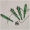 Xecutioner Adjustable-Cut Expandable Broadhead, 100 Grain, 4 Pack, Green