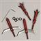 Xecutioner Adjustable-Cut Expandable Broadhead, 100 Grain, 4 Pack, Red