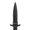 4.75" double-edge spear-point blade with black oxide finish