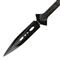 8.125" double-edge spear-point blade with black oxide finish