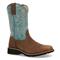 Rocky Men's MonoCrepe 12" Waterproof Western Boot, Brown/blue