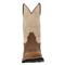Rocky Men's MonoCrepe 12" Waterproof Western Boot, Brown/bone