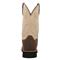 Rocky Men's MonoCrepe 12" Waterproof Western Boot, Brown/bone