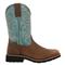 Rocky Men's MonoCrepe 12" Waterproof Western Boot, Brown/blue