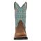 Rocky Men's MonoCrepe 12" Waterproof Western Boot, Brown/blue