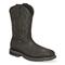 Irish Setter Men's Kittson 11" Pull On Steel Toe Waterproof Work Boots, Black