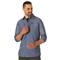 Wrangler ATG Men's Mixed Material Shirt, Vintage Indigo