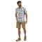 Wrangler ATG Men's Cedar Zip Pocket Plaid Shirt, Iceberg Plaid