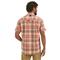 Wrangler ATG Men's Cedar Zip Pocket Plaid Shirt, Coral Plaid