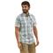 Wrangler ATG Men's Cedar Zip Pocket Plaid Shirt, Iceberg Plaid