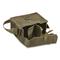 French Military Surplus Canvas and Leather Shoulder Bag, Like New
