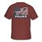Drake Waterfowl Americana Scenic T-Shirt, Barn Red Dark Heather
