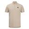 Drake Solid Pique Logo Polo Shirt, Island Fossil Heather