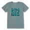 Life Is Good Women's Groovy Dog Mom Crusher T-Shirt, Smokey Blue