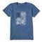 Life Is Good Women's Sunflower Flag Crusher T-Shirt, Vintage Blue