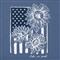 Life Is Good Women's Sunflower Flag Crusher T-Shirt, Vintage Blue