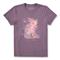 Life Is Good Women's Short Sleeve Hiker Sunbeams Crusher T-Shirt, Dusk Purple