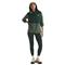 The North Face Women's Fleece Half Snap Shirt, Duck Green/deep Nori