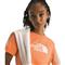 The North Face Women's Core Half Dome T-Shirt, Papaya/tnf White