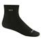 Darn Tough Men’s Solid Cushioned Quarter Socks, Black