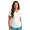 Women's Huk Set V-Neck Short Sleeve T-Shirt, White