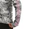 Huk Women's KC Pursuit Printed Long Sleeve Crew Shirt, Volcanic Ash