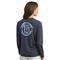 Huk Women's Pursuit Graphic Long Sleeve V-neck T-Shirt, Naval Academy
