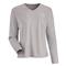 Huk Women's Pursuit Graphic Long Sleeve V-neck T-Shirt, Harbor Mist