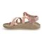 Chaco Women's CushZ Toe Loop Extra Cushioned Sandal, Frond Pink Salt